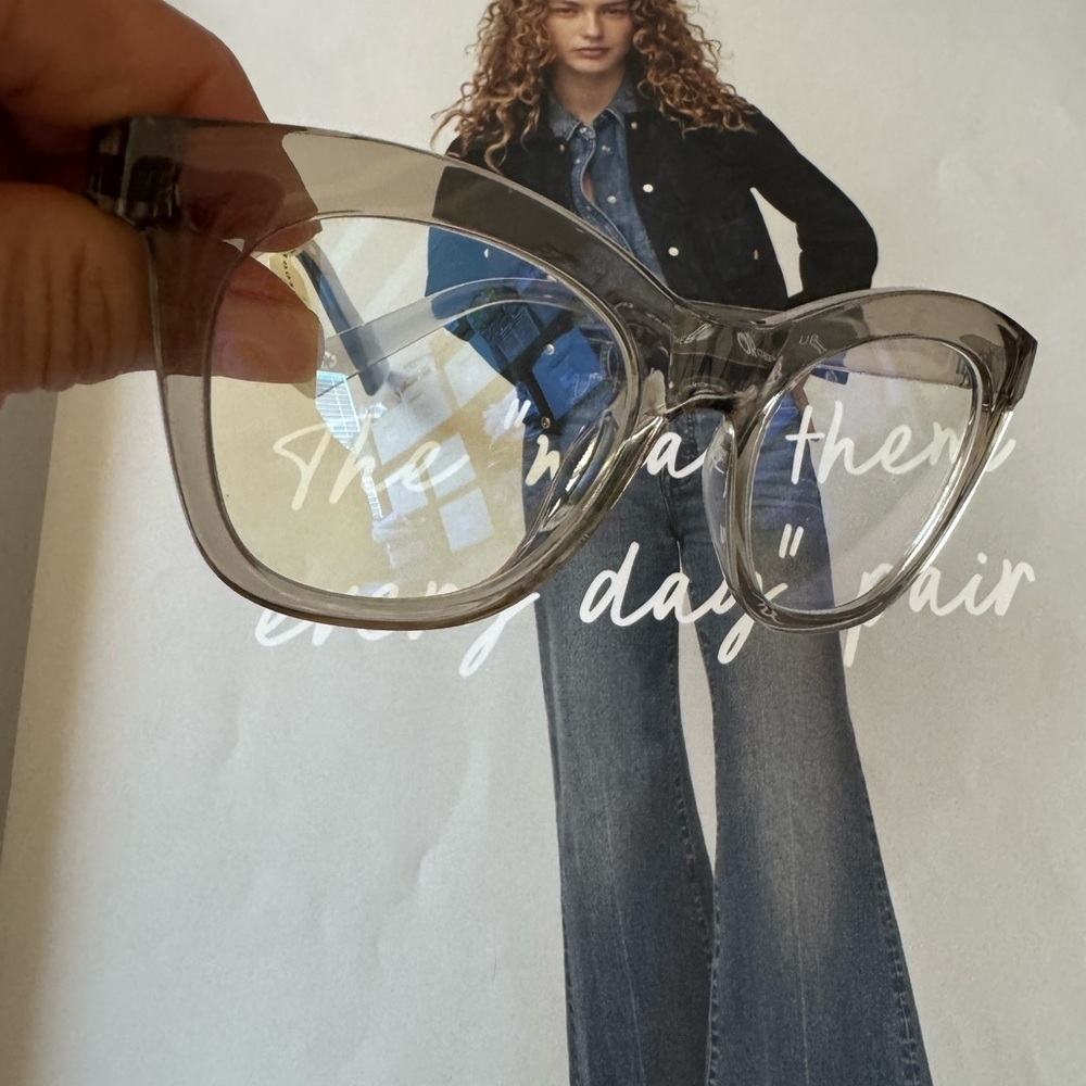 Anthropologie Transparent Gray reading Glasses - Picture 5 of 5